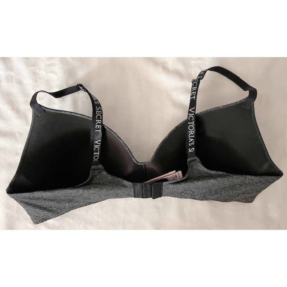 Victoria's Secret T-shirt lightly lined wireless bra in gray size‎ 38C - Picture 3 of 5